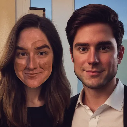 markler,2020,american gothic,content writers,ventriloquist,cgi,two people,kapparis,self-deception,man and woman,mns,em 2020,wife and husband,the girl's face,graham flour,wanderflake,linkedin icon,husband and wife,woman's face,man and wife,Conceptual Art,Oil color,Oil Color 12