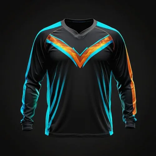 sports jersey,bicycle jersey,long-sleeve,long-sleeved t-shirt,teal and orange,active shirt,sports uniform,gulf,maillot,apparel,sports gear,gradient effect,vertex,ordered,high-visibility clothing,80's design,vector graphic,gradient mesh,two color combination,premium shirt,Photography,General,Natural