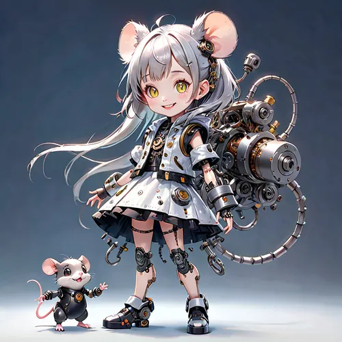 white footed mouse,white footed mice,aye-aye,silver agouti,mouse,field mouse,mice,doll cat,cat and mouse,year of the rat,gray kitty,degu,dormouse,rat,kantai collection sailor,mouse bacon,chibi girl,poi,rat na,many teat mice,Anime,Anime,General