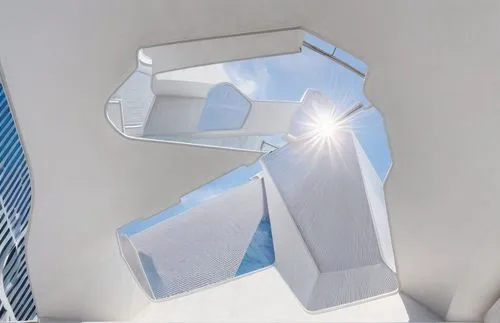 sky space concept,cubic house,folding roof,futuristic architecture,facade lantern,daylighting,exterior mirror,futuristic art museum,sky apartment,glass facade,block balcony,ventilation clamp,ceiling v