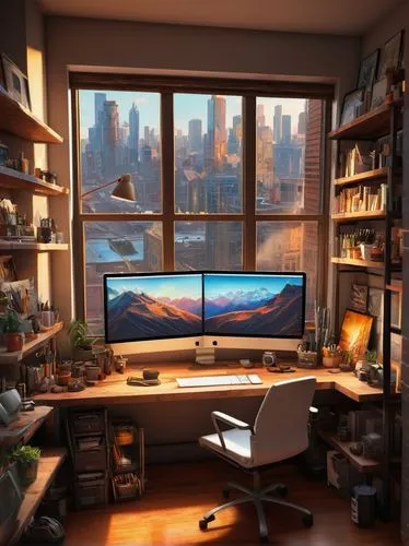 modern office,computer desk,desk,office desk,computer workstation,computer room,secretary desk,working space,creative office,blur office background,wooden desk,workspace,home office,work space,desktop computer,apple desk,study room,offices,office,writing desk,Illustration,Paper based,Paper Based 07