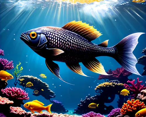 underwater background,beautiful fish,haplochromis,underwater fish,rainbowfish,diamond tetra,oreochromis,damselfish,cichlid,blue stripe fish,marine fish,ornamental fish,aquarium fish,cychropsis,tropical fish,discus fish,coral fish,angelfish,fish in water,forest fish,Illustration,American Style,American Style 13