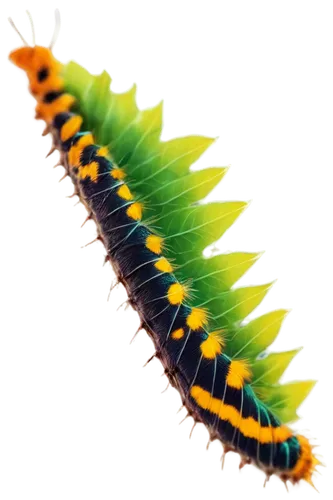 Butterfly, caterpillar, colorful wings, delicate legs, tiny antennae, green leaves, flowers, warm sunlight, soft focus, shallow depth of field, close-up shot, 1/2 composition, vibrant colors, realisti