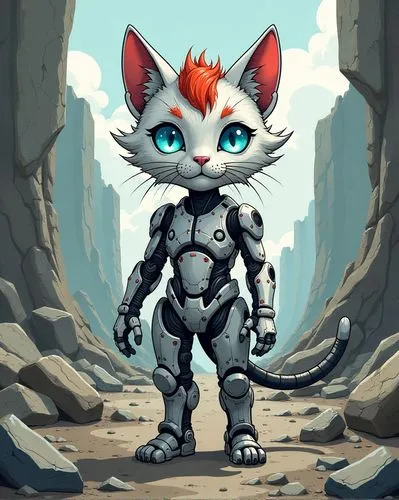 thundercats,cartoon cat,felo,robotboy,cat warrior,korin,Conceptual Art,Sci-Fi,Sci-Fi 05