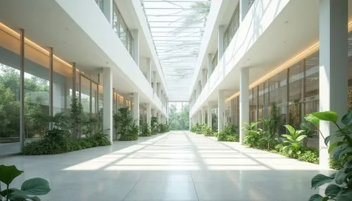 atriums,3d rendering,wintergarden,daylighting,corridors,hallway space,corridor,breezeway,atrium,render,biopolis,streamwood,hallway,masdar,walkway,renderings,landscape designers sydney,skyways,philodendrons,courtyards,Photography,General,Realistic