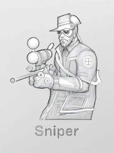 sniper,skipper,snipey,snipe,spy,dissipator,drone operator,tanker,ship doctor,snapper,spotting scope,least skipper,inspector,spy-glass,medic,spyder,splutter,tanker ship,operator,spy visual,Design Sketch,Design Sketch,Character Sketch