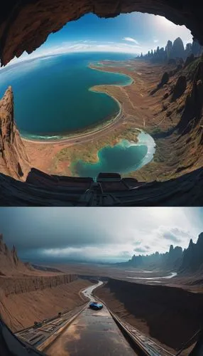 panoramas,360 ° panorama,badland,navajo bay,crater lake,eastern iceland,virtual landscape,panoramic landscape,laguna verde,cliffs ocean,sea caves,panos,blue caves,the blue caves,photosphere,icelandic,pacific coastline,cave on the water,volcanic lake,view panorama landscape,Illustration,Realistic Fantasy,Realistic Fantasy 18