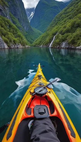 kayaking,kayak,kayaker,sea kayak,kayaks,canoeing,geirangerfjord,northern norway,fjords,surf kayaking,fjord,whitewater kayaking,norway,canoes,sognefjord,paddling,norway coast,standup paddleboarding,personal water craft,boats and boating--equipment and supplies,Conceptual Art,Fantasy,Fantasy 22