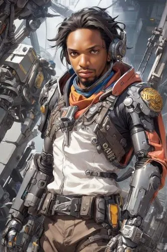 hightower,cyrax,raynor,afrofuturism,lando,akala,sanjaya,warrick,axton,tutakov,khalil,teferi,khalef,emanuelson,starhawk,kravitz,messalla,freeman,lucio,emenalo,Digital Art,Anime