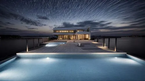 infinity swimming pool,house by the water,pool house,luxury property,roof top pool,beach house,luxury home,dunes house,modern house,modern architecture,florida home,house with lake,futuristic architecture,luxury real estate,beachhouse,floating stage,summer house,roof landscape,holiday villa,house of the sea,Architecture,Villa Residence,Modern,Functional Sustainability 2