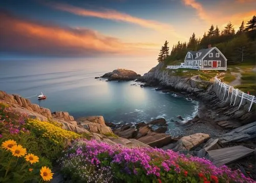 newfoundland,monhegan,vancouver island,nubble,bar harbor,norway coast,summer cottage,newfoundlander,maine,norway island,british columbia,coastal landscape,pemaquid,new england,vinalhaven,maritimes,fisherman's house,newfoundlanders,twillingate,raincoast,Photography,General,Fantasy