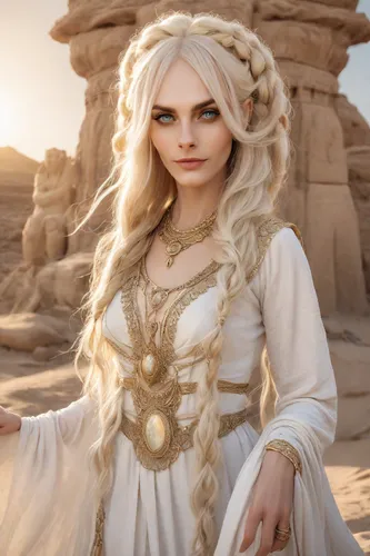 rem in arabian nights,priestess,fantasy woman,arabian,celtic queen,fantasy portrait,white rose snow queen,cleopatra,arabia,violet head elf,samara,pale,sorceress,rapunzel,girl in a historic way,eufiliya,elaeis,cosplay image,elven,elsa,Photography,Realistic