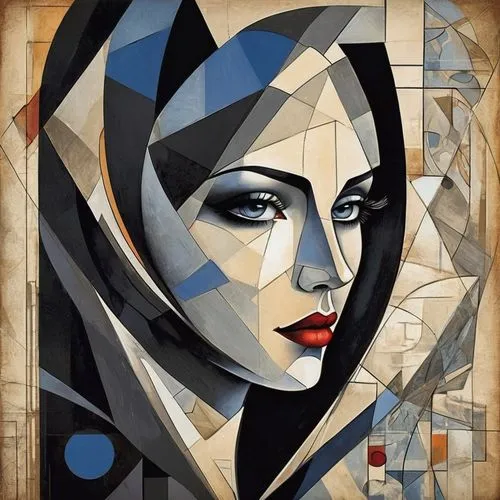 art deco woman,cubism,art deco frame,art deco,mondrian,roy lichtenstein,david bates,woman face,woman's face,woman thinking,picasso,italian painter,portrait of a woman,decorative figure,woman at cafe,woman portrait,glass painting,woman sitting,young woman,portrait of a girl,Art,Artistic Painting,Artistic Painting 45