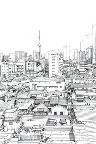 urbanization,tokyo,tokyo city,apgujeong,osaka,shirakami-sanchi,sejong-ro,city buildings,kowloon city,cityscape,shinjuku,destroyed city,urban development,daegu,line drawing,yokohama,asakusa,mono-line line art,city scape,metropolises