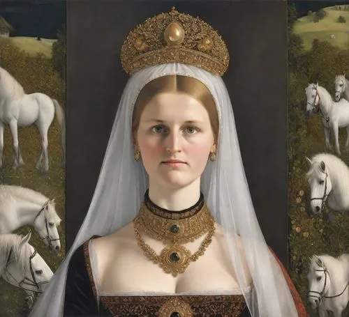 memling,huyghe,joan of arc,gothic portrait,portrait of christi,timoshenko,the angel with the veronica veil,tymoshenko,the prophet mary,a white horse,elenore,bouguereau,dolores,perugino,kisling,magdalene,portrait of a girl,scythia,netherlandish,white horse