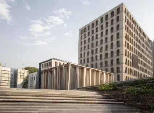 brutalist architecture,kansai university,kirrarchitecture,office block,appartment building,supreme administrative court,duisburg,soochow university,court of justice,shenzhen vocational college,archida