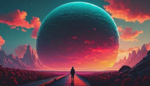 alien planet,futuristic landscape,vast,alien world,extrasolar,planet,earth rise,barren,space art,beautiful wallpaper,panspermia,gas planet,fantasia,earthlike,horizon,planetoid,ascendent,cosmos,neptunian,parallax,Conceptual Art,Sci-Fi,Sci-Fi 11