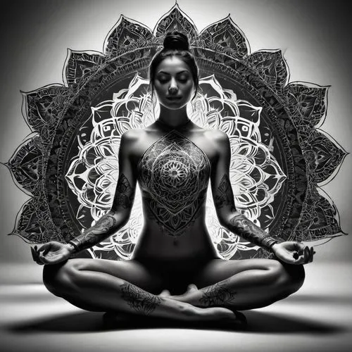 padmasana,mediating,sacred geometry,lotus position,meditator,yogananda,Photography,Black and white photography,Black and White Photography 01