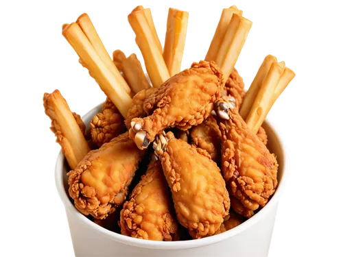 Crispy fried chicken, golden brown skin, juicy meat, drumsticks, wings, thighs, breast, bucket, fast food, takeaway, appetizing, savory, close-up shot, shallow depth of field, warm lighting, mouthwate