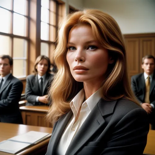 Kim Basinger 21-year-old, inquisitive expression (Nikon PC 35mm f2.8),attorney,lawyer,businesswoman,barrister,businesswomen,lawyers,business woman,white-collar worker,business women,stock exchange bro