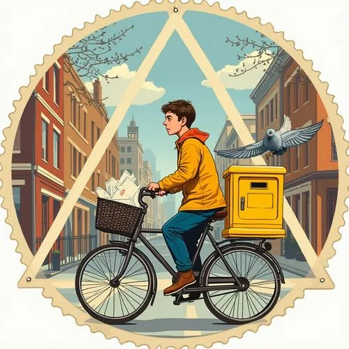 mailman,mailmen,ofo,parcel post,newspaper delivery,courier driver