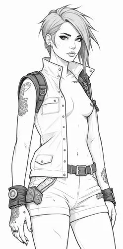 leatherman,gaige,tool belt,tomboys,hanji,squall,Design Sketch,Design Sketch,Detailed Outline