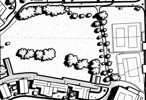 a black and white plan of an urban area,street plan,landscape plan,town planning,street map,openstreetmap,wine-growing area,escher village,mapmaking,city map,garden elevation,plan,second plan,gamebook