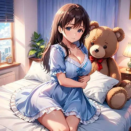 mei,teddies,cute bear,teddy bear waiting,teddy bears,3d teddy,teddy bear,mikuru asahina,teddybear,haruhi,pajama,bear teddy,pajamas,bebearia,pyjama,uzuki,teddybears,kuma,asahina,yanmei,Anime,Anime,Realistic