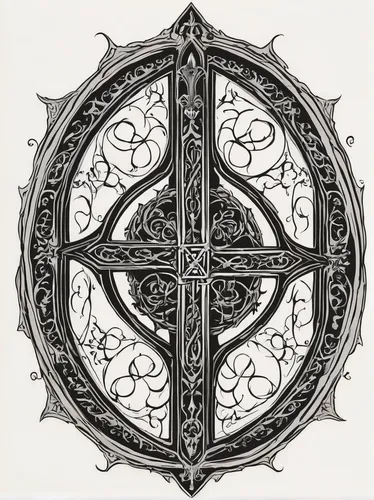 pentacle,celtic cross,wind rose,triquetra,compass rose,quatrefoil,escutcheon,circular ornament,pentagram,tetragramaton,openwork frame,emblem,and symbol,celtic tree,esoteric symbol,heraldic shield,seven sorrows,purity symbol,witches pentagram,openwork,Illustration,Black and White,Black and White 13