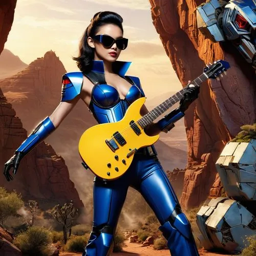 epiphone,lady rocks,electric guitar,rockabella,wasp,guitar,acoustic-electric guitar,ibanez,dita,rock penguin,rock beauty,guitar player,telecaster,guitor,minions guitar,rock,fantasy woman,digital compositing,latex,motorella,Photography,General,Commercial