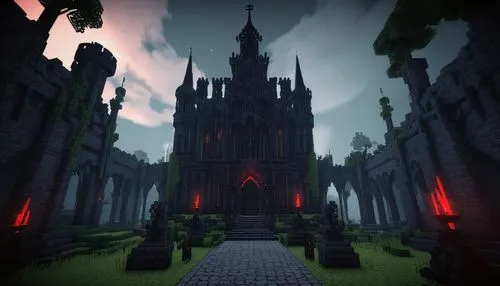 haunted cathedral,blood church,gothic church,gothic architecture,castle of the corvin,gothic style,hall of the fallen,gothic,portcullis,wither,devilwood,cathedral,haunted castle,necropolis,sepulchre,mausoleum ruins,castle iron market,spawn,knight's castle,dungeons,Illustration,Realistic Fantasy,Realistic Fantasy 46