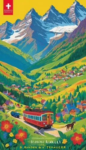 bernina railway,eastern switzerland,gornergratbahn,eurobahn,glacier express,matterhorn-gotthard-bahn,schynige platte railway,appenzeller,swiss,switzerland chf,valais,travel poster,eggishorn,swiss chocolate,ramsau,international trains,lauterbrunnen,bernina,zermatt,zugspitzbahn,Conceptual Art,Oil color,Oil Color 14