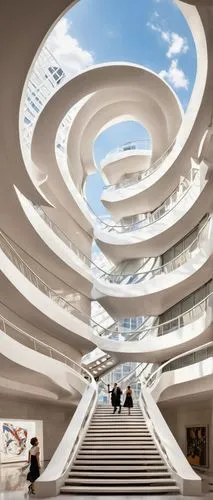 sky space concept,futuristic art museum,blavatnik,futuristic architecture,safdie,guggenheim museum,segerstrom,atrium,skywalks,cupertino,atriums,renderings,macerich,bjarke,shopping mall,vinoly,skyways,europan,arcology,school design,Illustration,Retro,Retro 12