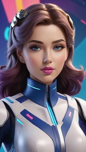 cyberstar,liara,cyberangels,xeelee,fembot,cyberforce,Unique,3D,3D Character