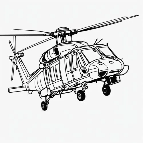 ambulancehelikopter,helikopter,copter,rotorcraft,heli,aerospatiale,Illustration,Black and White,Black and White 04