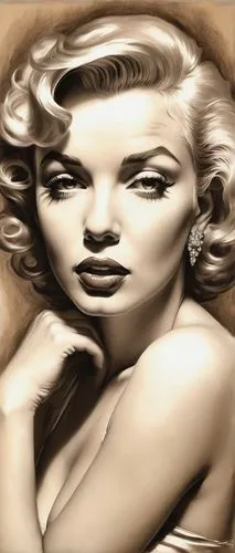 marylyn monroe - female,lempicka,marilyn monroe,marylin monroe,marilynne,airbrush,Illustration,Black and White,Black and White 26