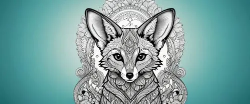 vulpine,aleu,canidae,coyote,atunyote,line art animal