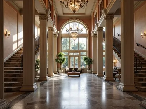 foyer,entrance hall,luxury home interior,cochere,lobby,hallway,entryway,gleneagles hotel,foyers,nemacolin,outside staircase,staircase,greystone,hotel lobby,luxury hotel,entranceway,hallway space,hotel hall,rosecliff,entryways