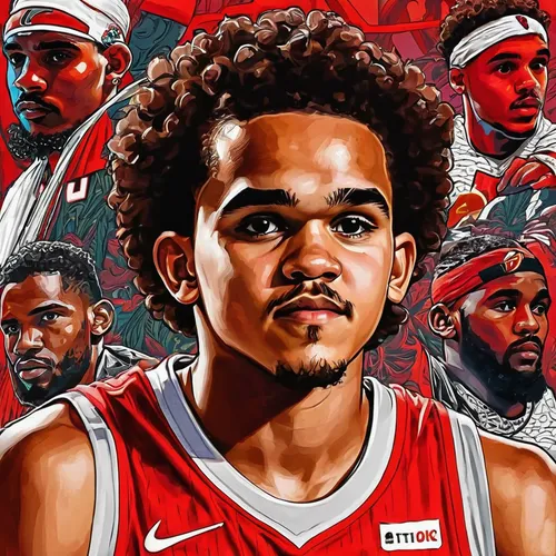 knauel,nba,vector graphic,riley one-point-five,vector art,vector illustration,cavalier,the fan's background,happy birthday banner,vector image,game illustration,fan art,riley two-point-six,bandana background,bucks,chance,dame’s rocket,would a background,fire background,red banner,Illustration,American Style,American Style 04