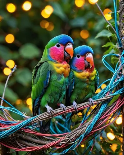 parrot couple,couple macaw,lovebird,love bird,golden parakeets,colorful birds,rainbow lorikeets,for lovebirds,yellow-green parrots,bird couple,tropical birds,edible parrots,love birds,parakeets,lovebirds,birds on a branch,parrots,passerine parrots,i love birds,macaws of south america,Photography,General,Realistic