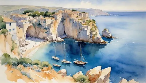 navagio,navagio bay,palizzi,cliffs of etretat,elytis,cyclades,aquarelle,etretat,watercolorist,coastal landscape,watercolor,hellenic,heighton,navagio beach,watercolour,ionian,cliffs etretat,greek islands,dodecanese,watercolor painting,Illustration,Paper based,Paper Based 23