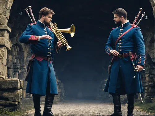 bagpipes,pipe and drums,rangers,bagpipe,cossacks,musketeers,scottish smallpipes,musketeer,tower flintlock,bach knights castle,scottish,the flute,scotsman,trumpet player,cavalry trumpet,trumpet folyondár,bugler,bandsman,trumpet,musicians,Conceptual Art,Fantasy,Fantasy 02