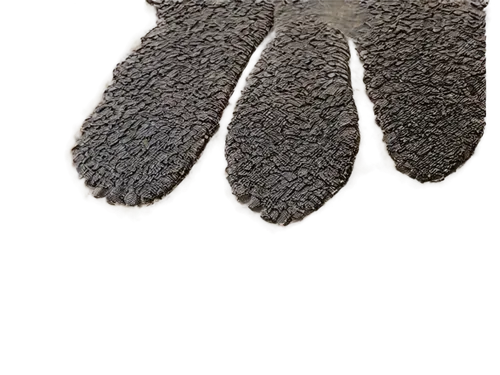 Wild badger, footprint trail, muddy ground, detailed paw pads, five toes, sharp claws, morning dew, soft natural light, low-angle shot, close-up composition, shallow depth of field, earthy color tone,