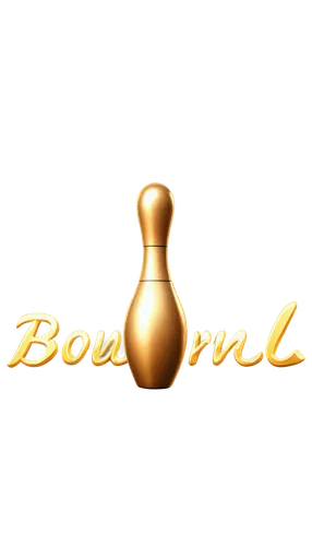 Bowling logo, golden pin, shiny ball, dynamic pose, 3D rendering, metallic texture, bright color scheme, bold font, circular composition, low-angle shot, dramatic lighting, vibrant atmosphere.,bowern,