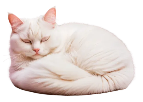 turkish angora,turkish van,white cat,american curl,japanese bobtail,sleeping cat,beautiful cat asleep,cat resting,cats angora,cat image,cat vector,curled up,kurilian bobtail,cat sleeping on back,cute cat,american shorthair,american bobtail,breed cat,domestic cat,polydactyl cat,Illustration,Retro,Retro 02