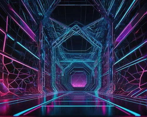 3d background,portals,portal,cinema 4d,electric arc,cube background,cyberspace,dimension,light space,neon arrows,prism,wall,enter,hex,dimensional,cubic,neon lights,3d,fractal environment,cyber,Illustration,Japanese style,Japanese Style 09