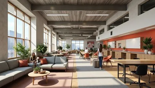 daylighting,modern office,lofts,offices,loft,bureaux,working space,school design,creative office,renderings,3d rendering,dogpatch,workspaces,gensler,resourcehouse,penthouses,modern decor,collaboratory,conference room,office automation