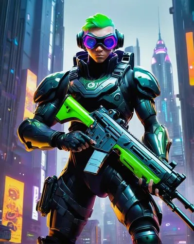 patrol,wall,nova,infiltrator,defense,mercenary,enforcer,vector,green goblin,sigma,4k wallpaper,green skin,cg artwork,omega,edit icon,frog background,reptillian,cyberpunk,cyber,grenadier,Illustration,Vector,Vector 11