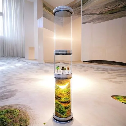 water dispenser,energy-saving lamp,air purifier,floor fountain,aquarium decor,lamp cleaning grass,interactive kiosk,eco hotel,shower base,spa water fountain,shower bar,smart home,pills dispenser,freshwater aquarium,aquarium lighting,floor lamp,acquarium,modern decor,contemporary decor,a museum exhibit