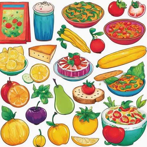 fruits icons,fruit icons,fruits and vegetables,food icons,foods,fruit vegetables,fruit pattern,fruits plants,food collage,clipart sticker,fruit and vegetable juice,fruit plate,colorful vegetables,summer foods,vegetable juices,vegetable outlines,fruit bowls,vegetables,food storage containers,fruit slices,Illustration,Japanese style,Japanese Style 20